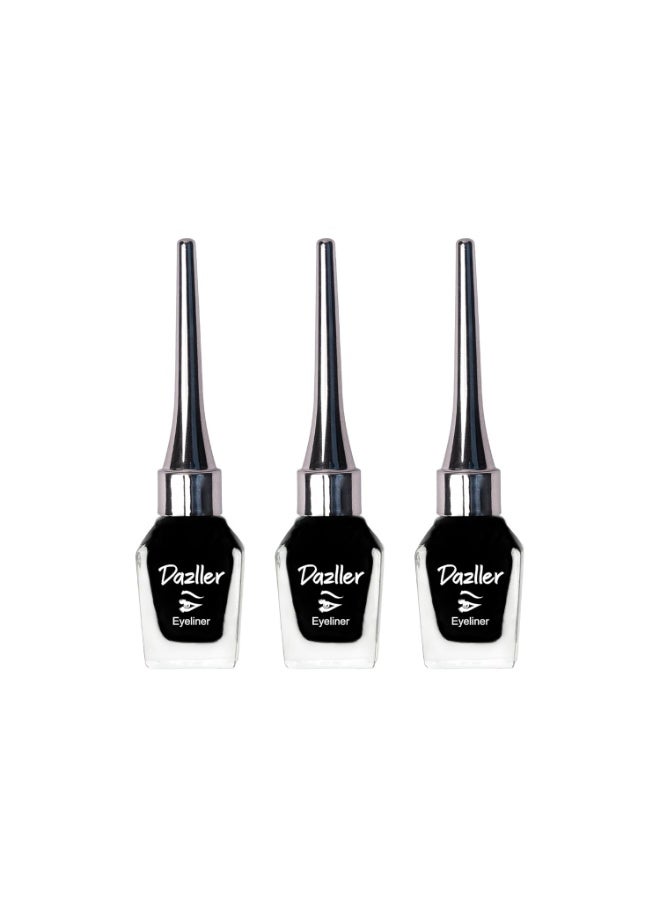 دازلير محدد عيون دازلر، 6.5 مل (مجموعة من 3)، أسود، مخملي مطفي، قابل للغسل، مقاوم للماء، مقاوم للتلطخ - Image 1